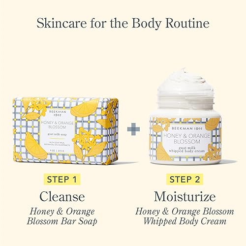 Miniatura 5 de Beekman 1802 - Crema corporal batida - Miel y Azahar - Mantequilla corporal de leche de cabra hidratación diaria para piel seca crema corporal