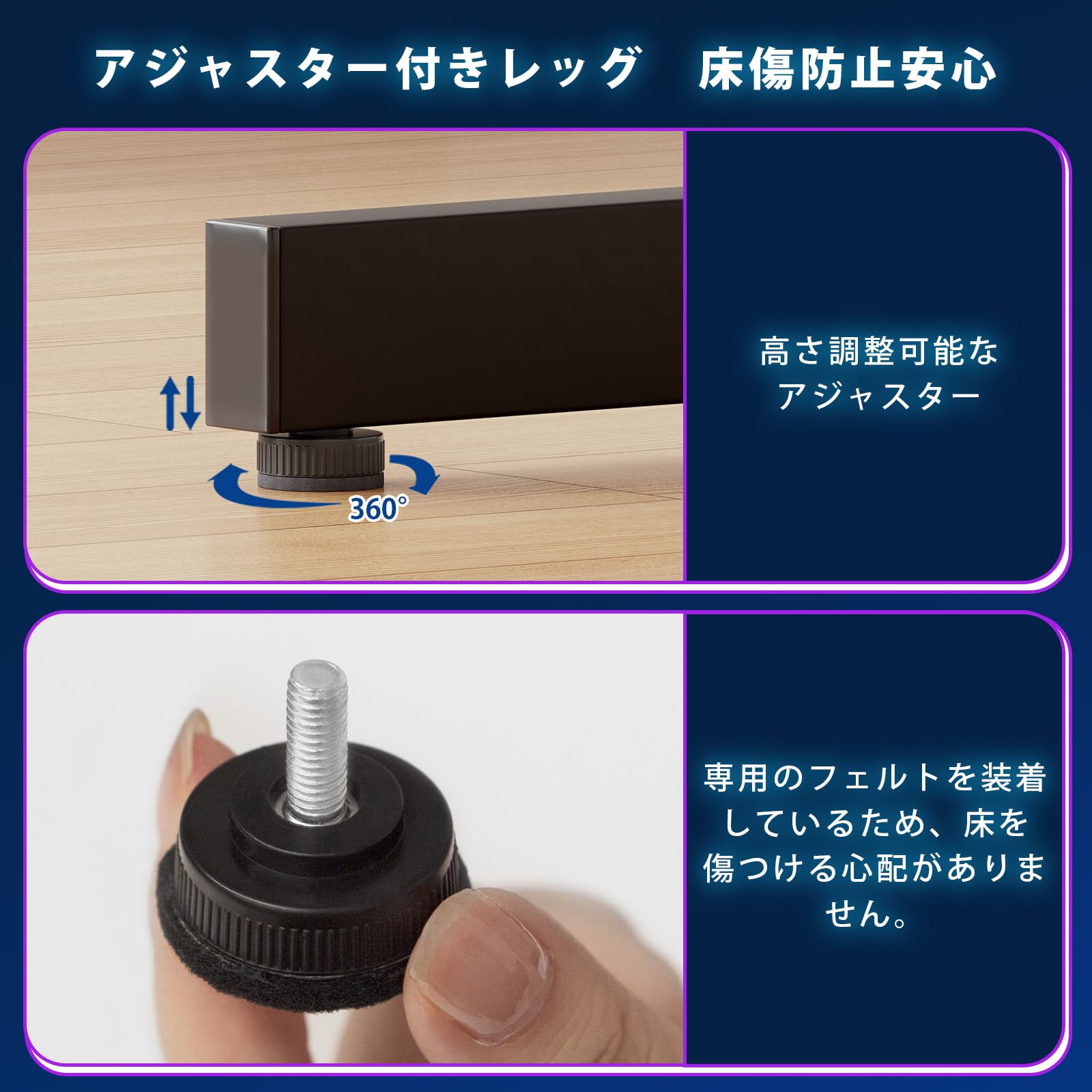 Amazon.co.jp: LunarLight ゲーミングデスク 幅120奥行き60高さ73