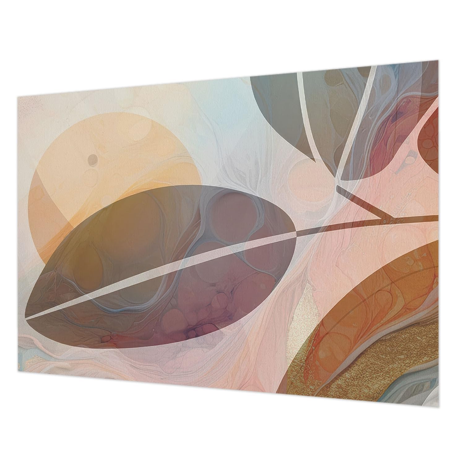 Papier peint décoratif intissé de haute qualité motif feuilles 208x146