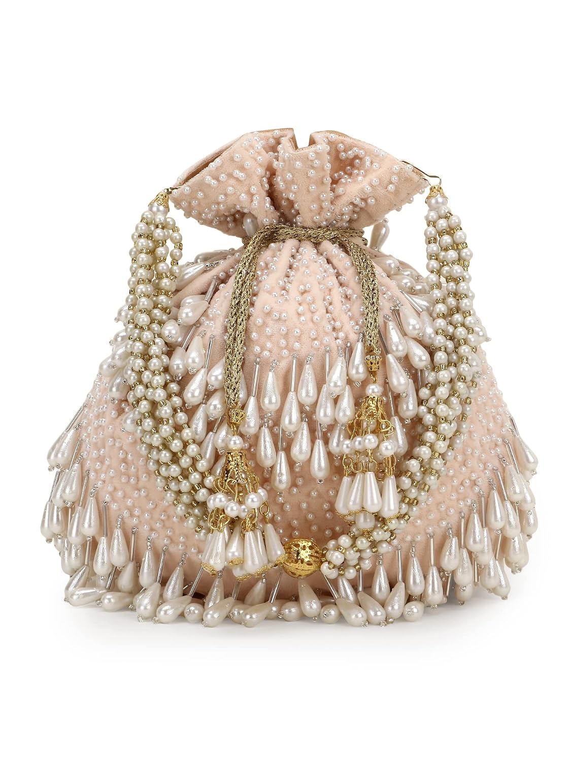 Anekaant Droop Pearl Embellished Velvet Potli Bag for Women | Perfect For Wedding & Festive Purse - Review, Price and Buying Guide