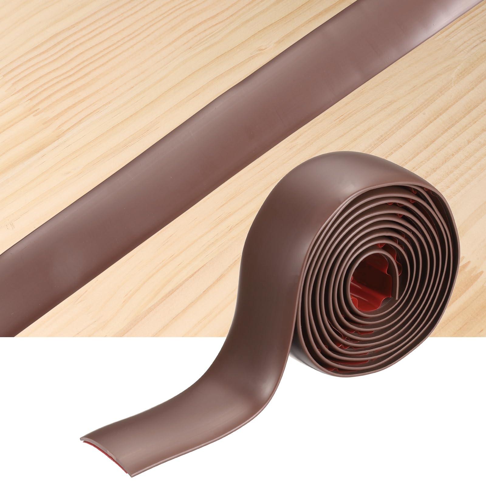 sourcing map Floor Transition Strips, 2m x 4cm(LxW) Coffee Brown — image 1