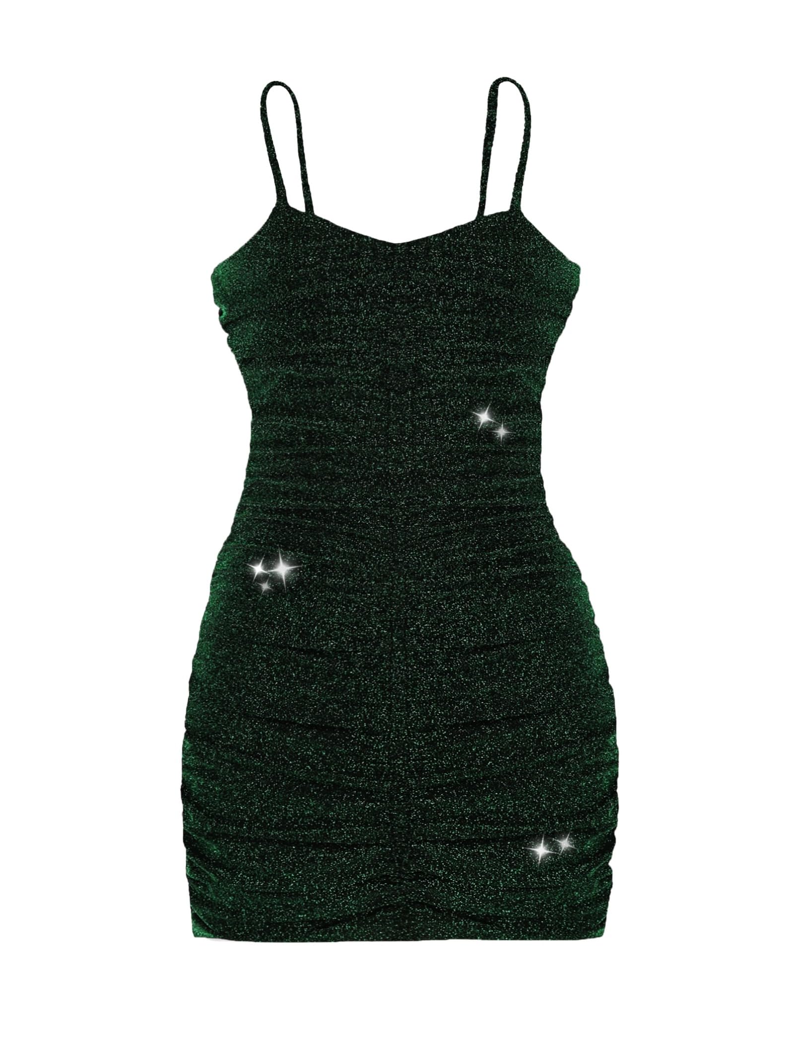 EXARUS Girls Formal Dress Homecoming Party Dance Tween Bodycon Tight Short