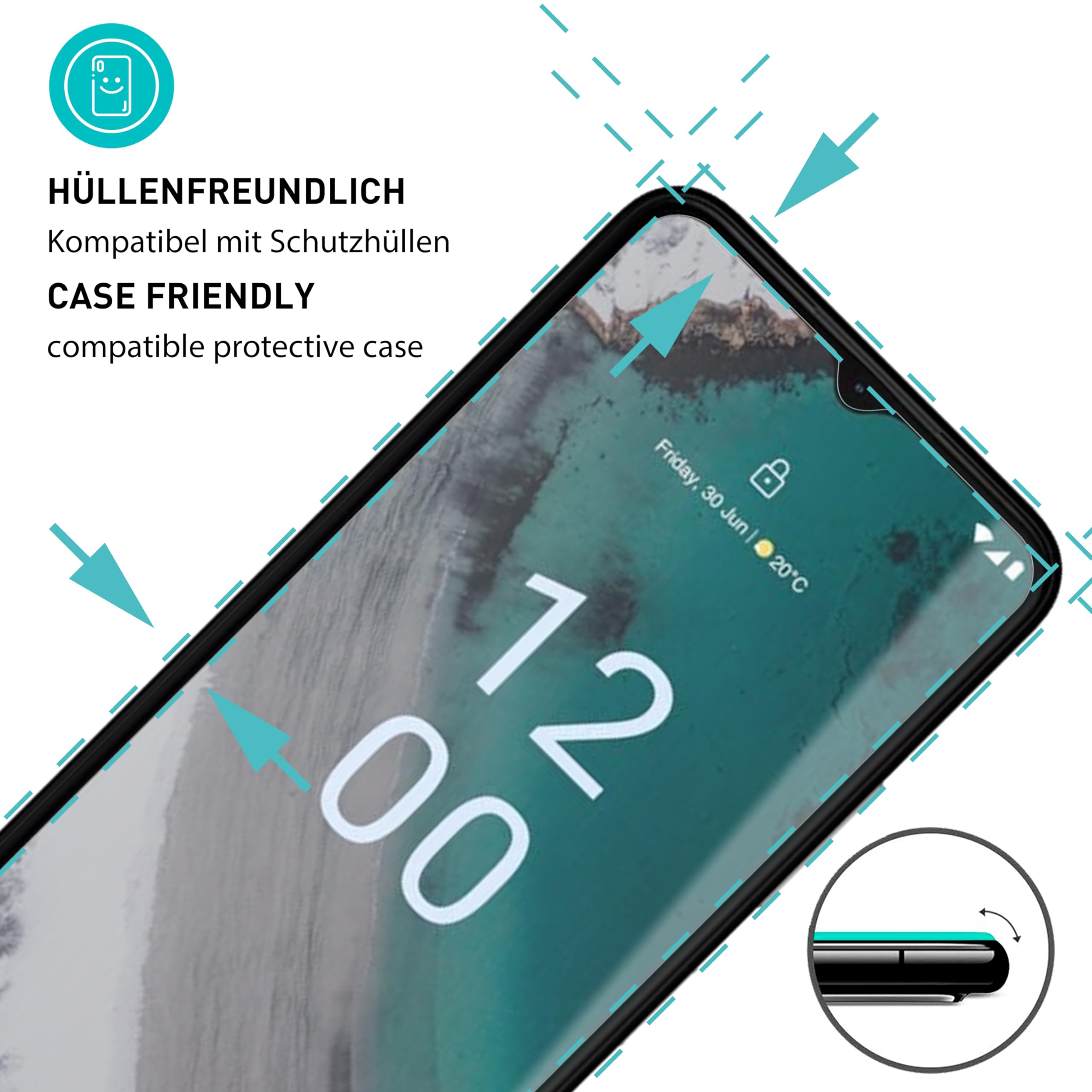 Smartect [3 Stycken, Clear] Skärmskydd Kompatibel Med Doro 8100 / Doro 8200, HD Screen Protector I Härdat Glas 9H, Bubbelfri Installation, Anti-Fingeravtryck