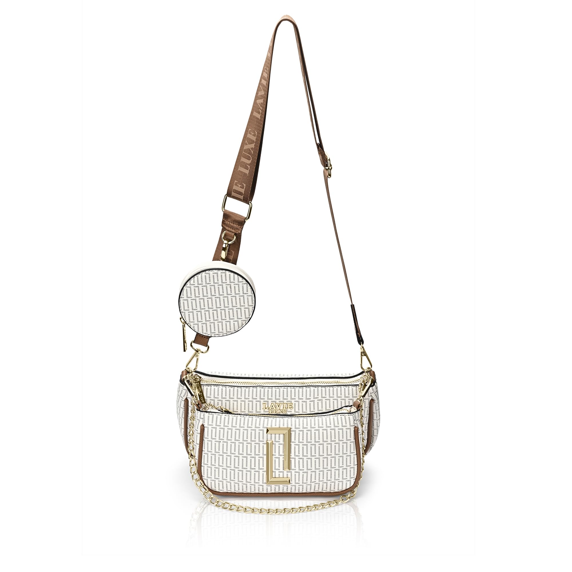 lavie luxe Women's Chunk25 Monogram Print Sling Bag | Ladies Purse Handbags | Gift For Women-picture-32