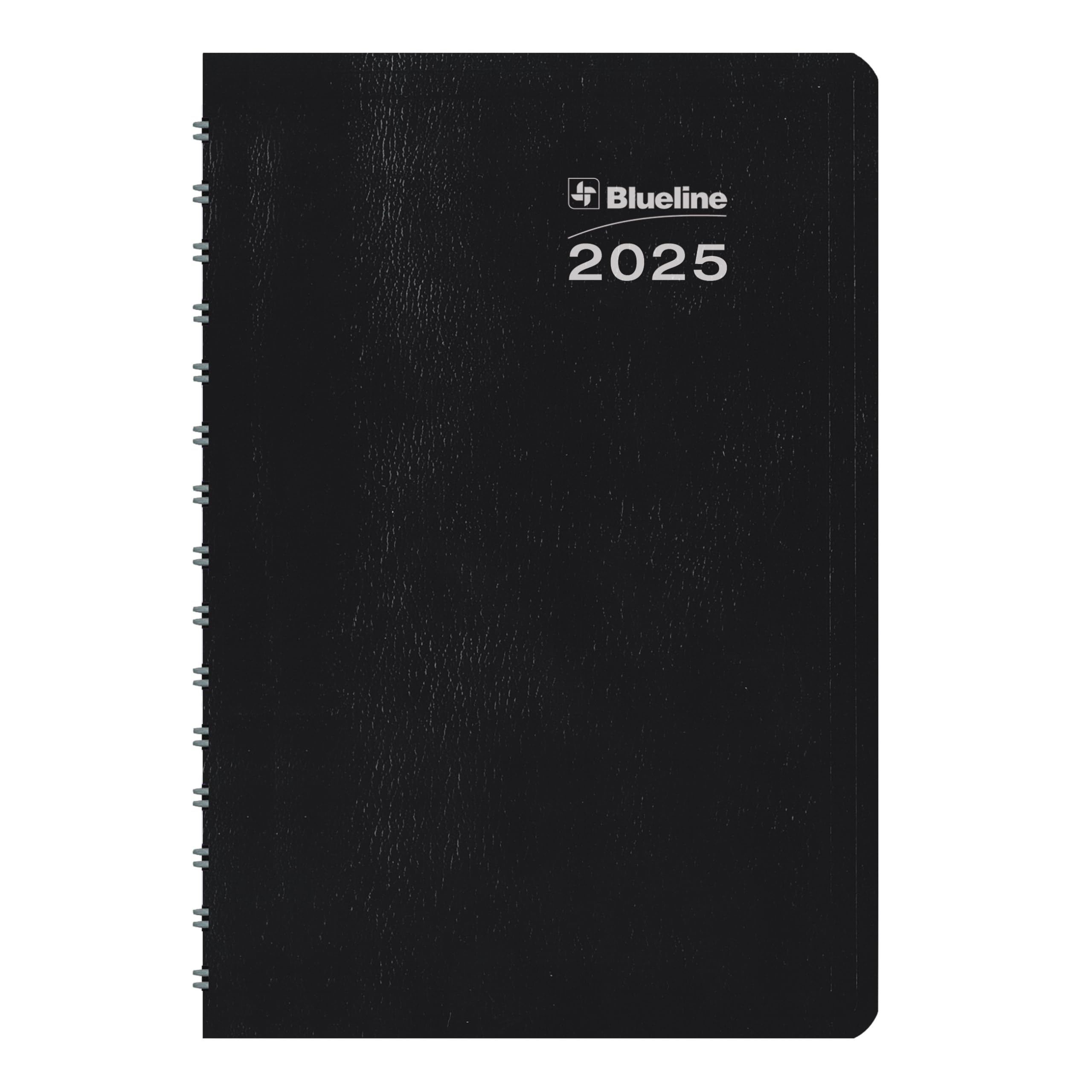 Blueline® DuraGlobe™ Tages-Terminkalender 2025, 12 Monate, Januar bis Dezember, Doppeldrahtbindung, 20,3 x 12,7 cm, Schwarz (C210.21T-25)