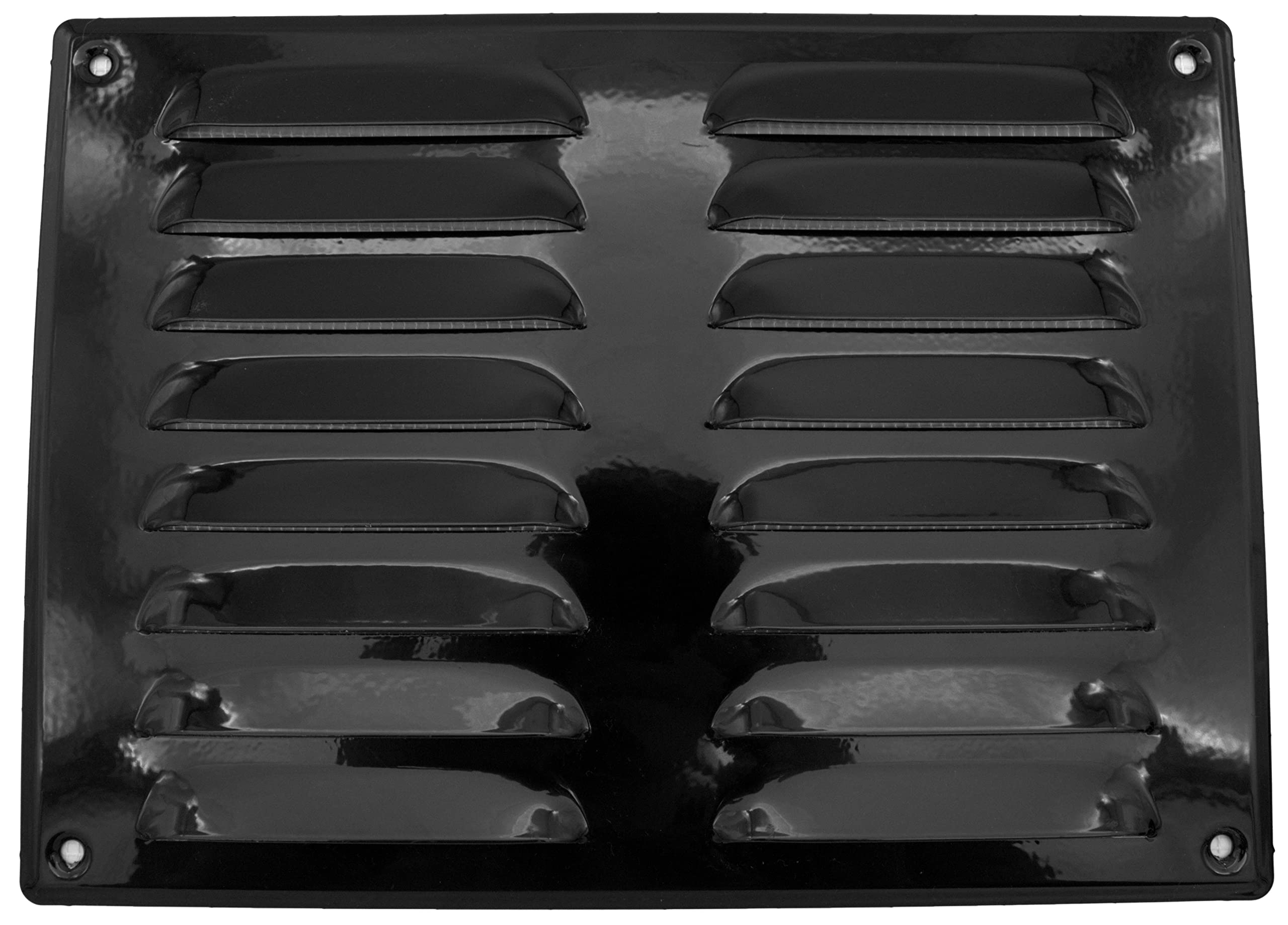 Grille Aeration H&C VENT Noir 260x190mm Avec Moustiquaire U2502 Evacuation Grille Aeration Rectangulaire