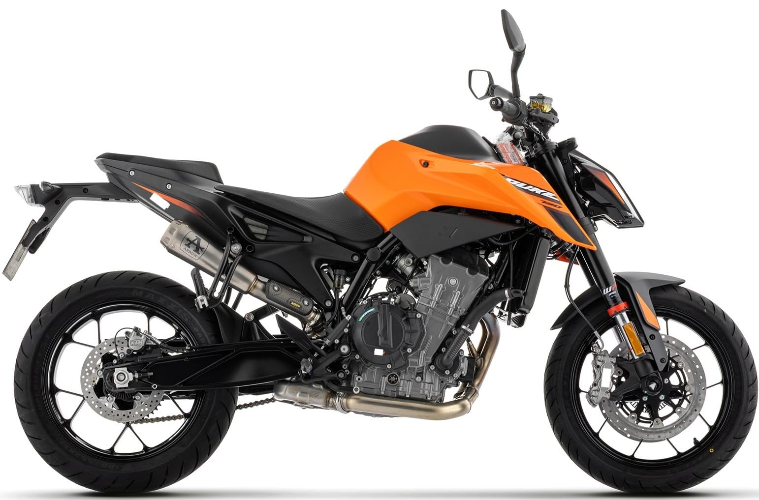 arrow scarico omologato pro-race titanio compatibile con ktm 790 duke 2025 2026 mototopgun 77511pr