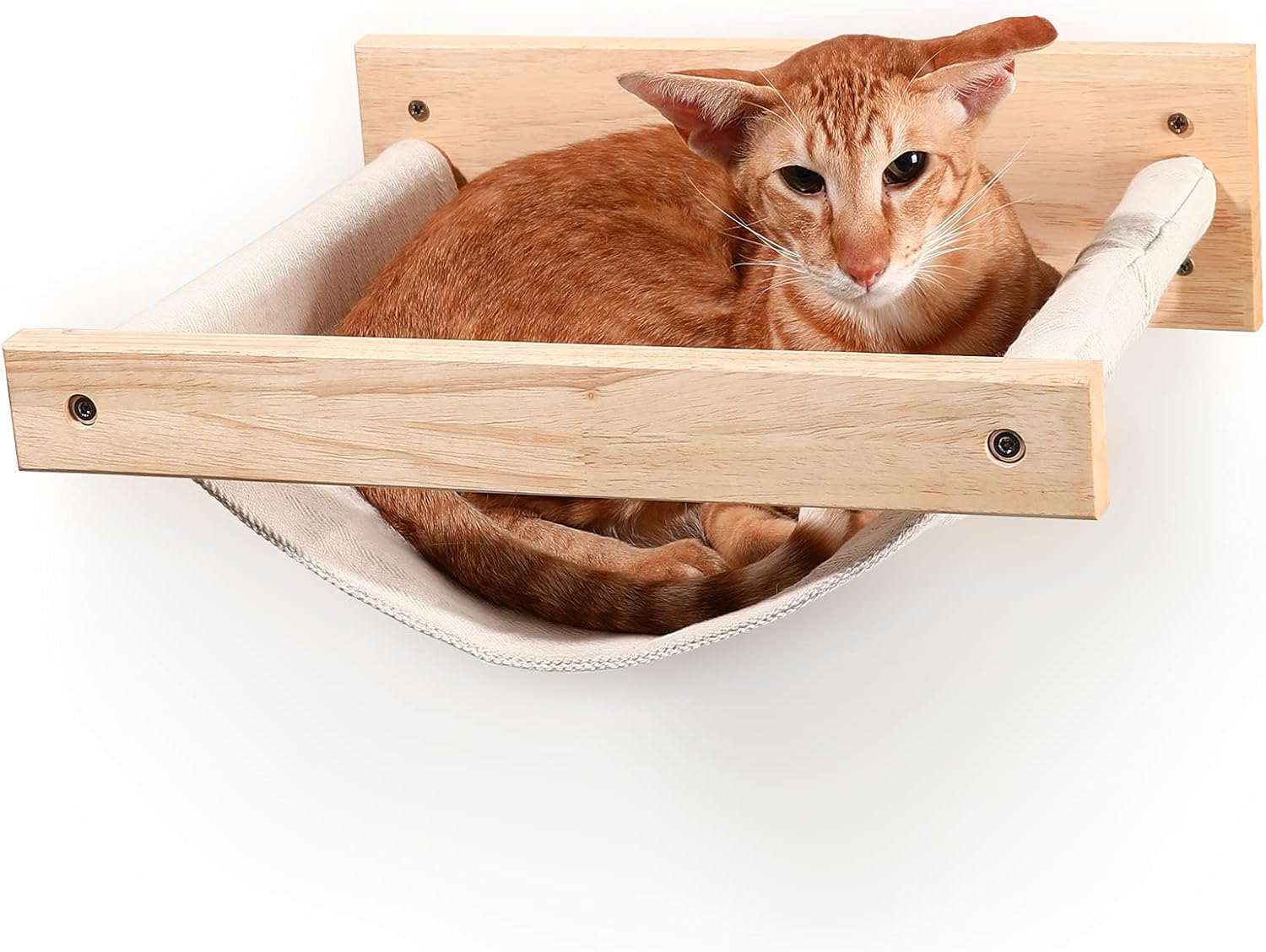 FUKUMARU Cat Hammock Wall Mounted Large Cats Shelf Modern Beds and