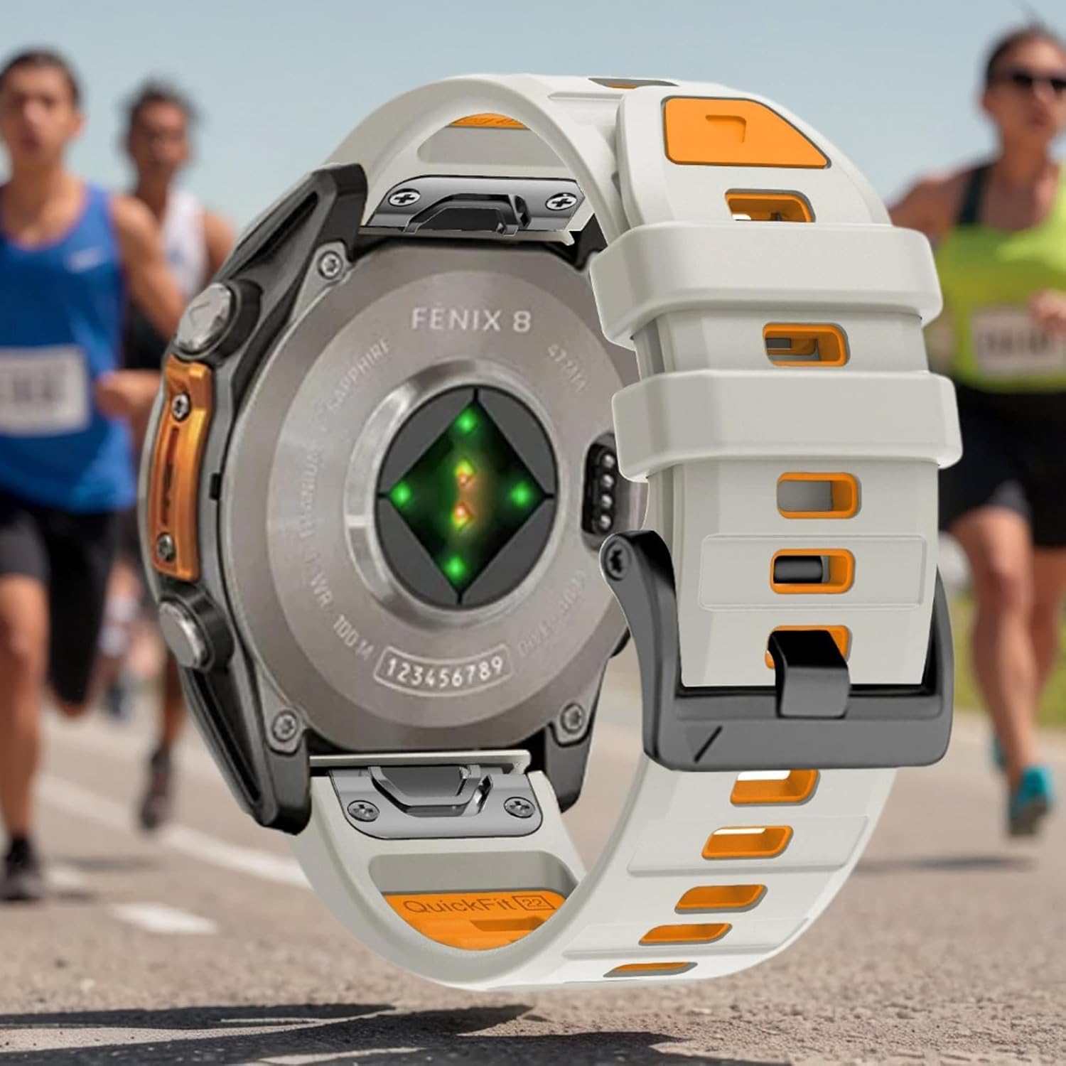 22mm & 26mm Watch Band for Garmin Fenix 8 47mm/51mm, Fenix 7/6/5, Fenix 7X/6X/5X, Epix Pro Gen 2 47mm/51mm, Forerunner 965/955/945, Quick Fit Soft Silicone Strap for Instinct 2X, Tactix Delta/Enduro - Image 7