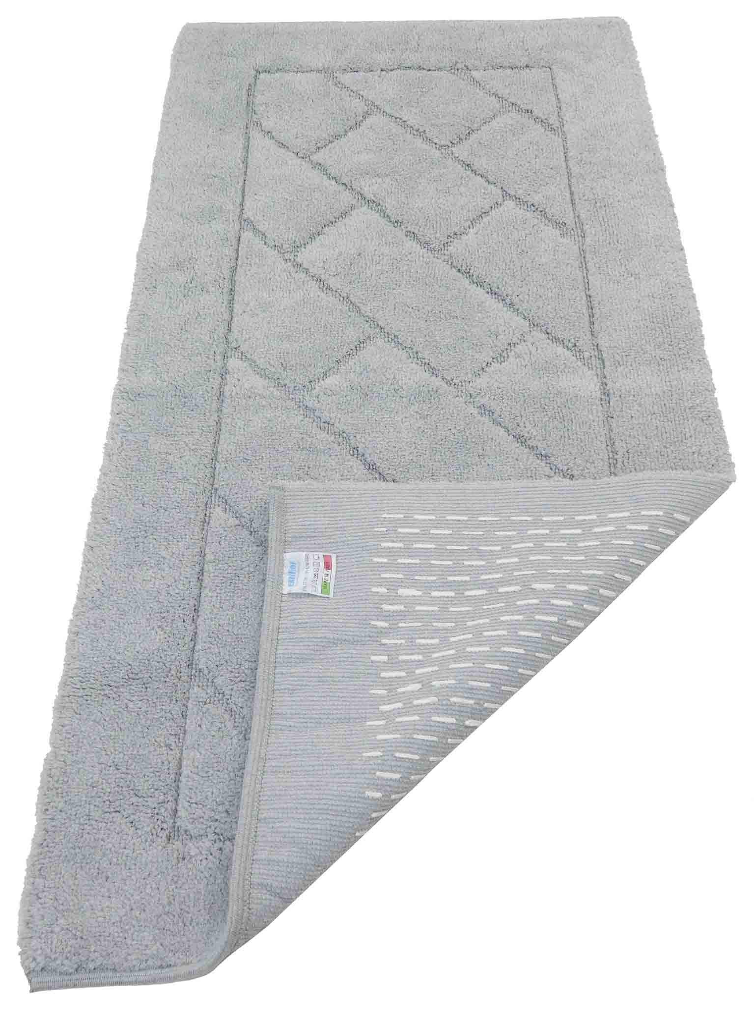 Casatessile rutschfeste Badematte MEGANEMATS - Grigio Perla, 70x140 cm.