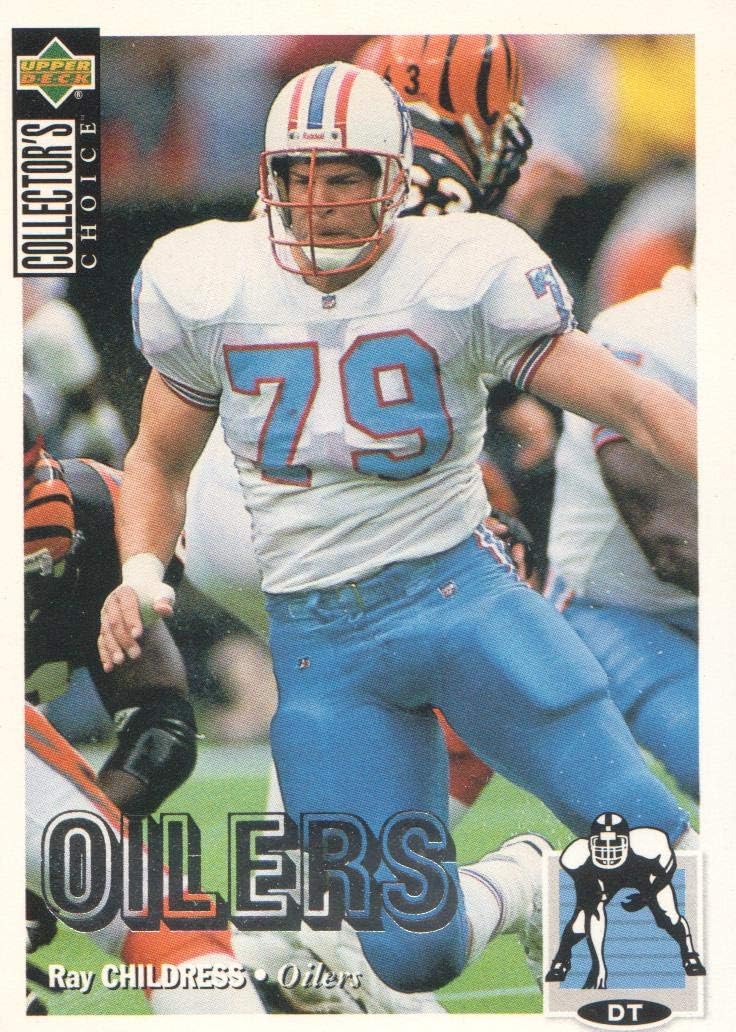 1994 Collector's Choice Football Silver 336 Ray Childress Houston Oilers at Amazon's Sports