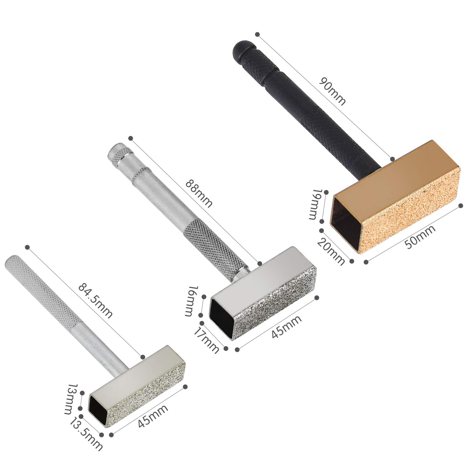 Winfred 3 Pcs Redresseur de Meule, Outil de Roue à Disque Diamant de Meulage