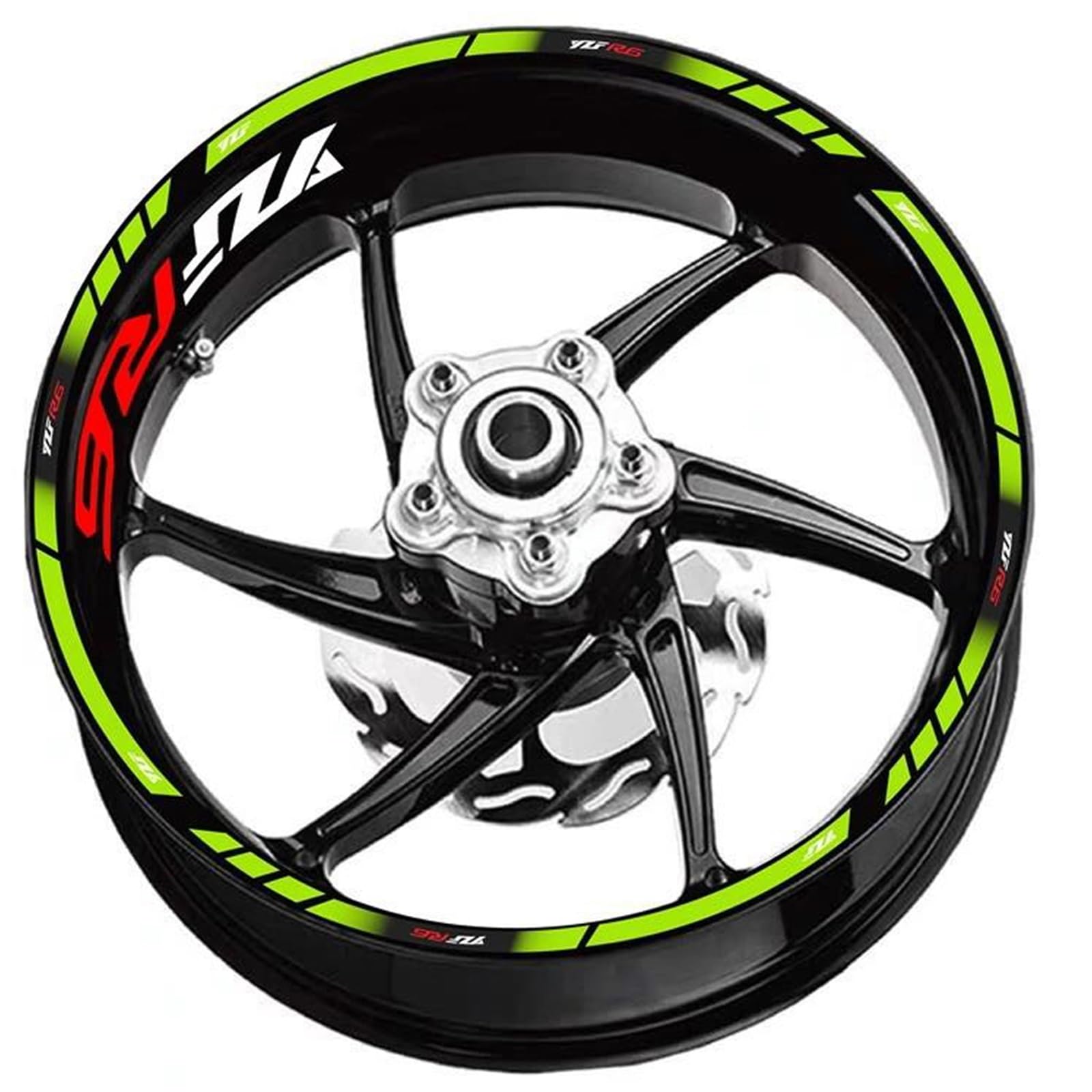 Sticker Part Rim Waterproof Reflective Sticker for Y-AMAHA YZF R6 Motorcycle 17 Inch Inner and Outer Wheel Hub Decal Decorative