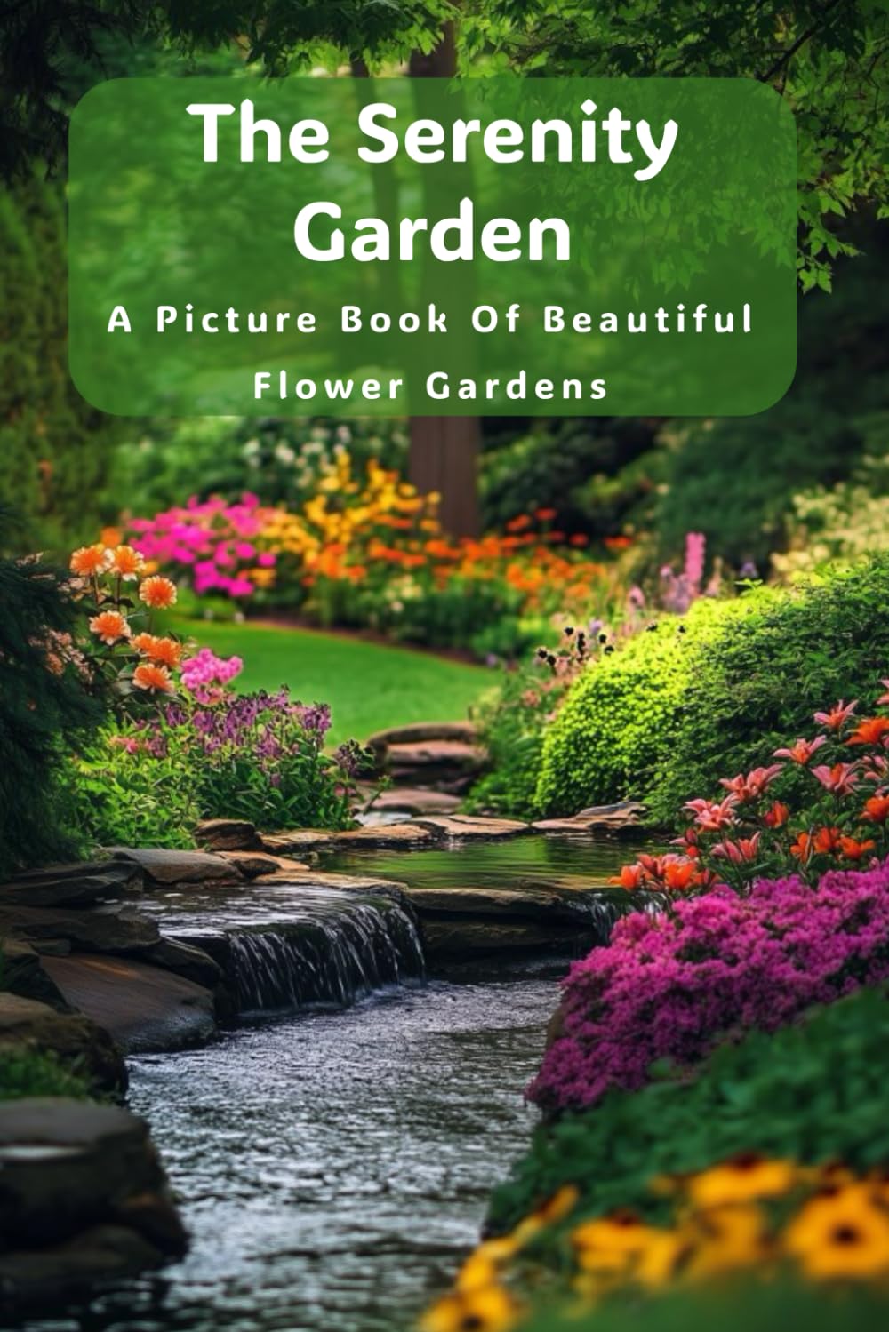 The Serenity Garden - A Picture Book Of Beautiful Flower Gardens: A Calming Image Only Book Created For Seniors With Dementia, Alzheimer’s Or Memory ... Visual Retreat For The Heart And Mind.)