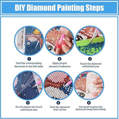 Miniatura 6 de Kits de pintura de diamantes 5D para adultos, kits de arte de diamantes de gnomo para adultos, niños principiantes, pinturas redondas de girasoles