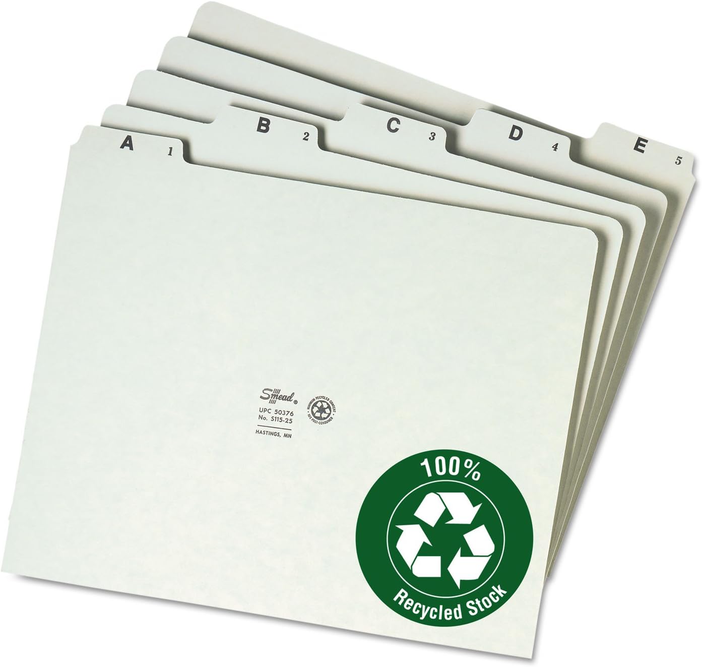 Pressboard File Guide- .33 Tab Cut- Letter- Green, 1 - Harris Teeter