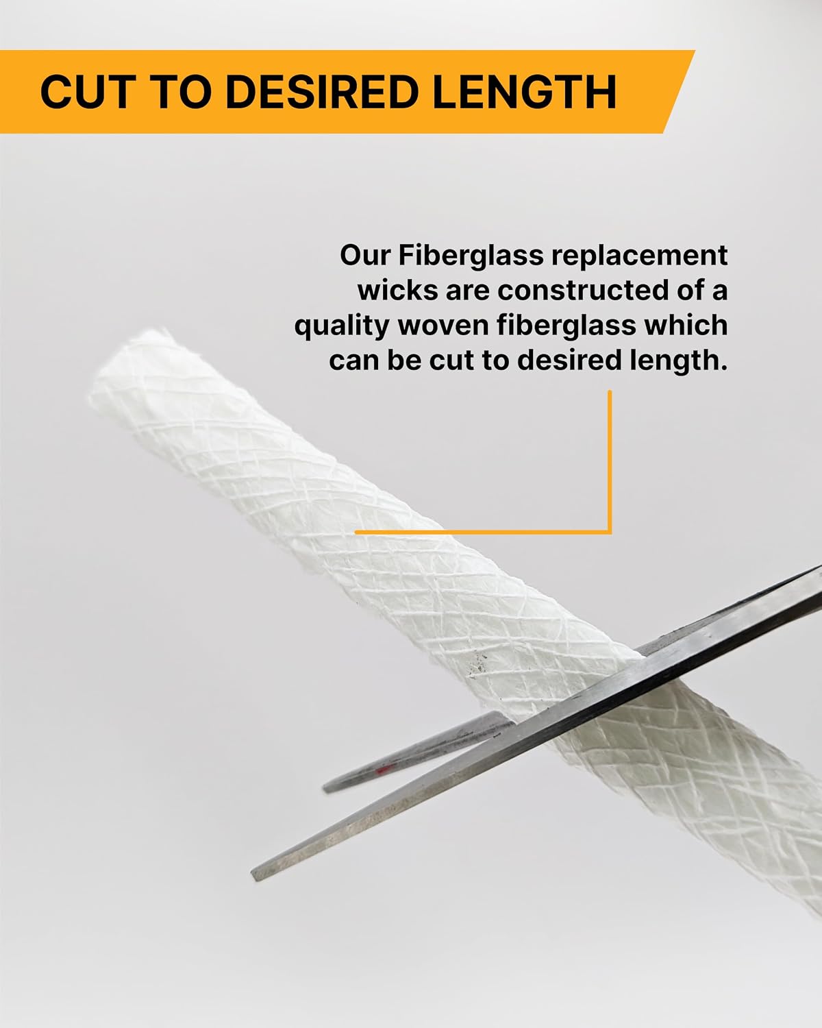 Backyadda Tiki Torch Wick Replacements, 12 Pack, Long Life Planet-Friendly Fiberglass Wicks for Tiki Torch Canisters, Table Top Lanterns, and Citronella Burning Torches. Super Absorbent.