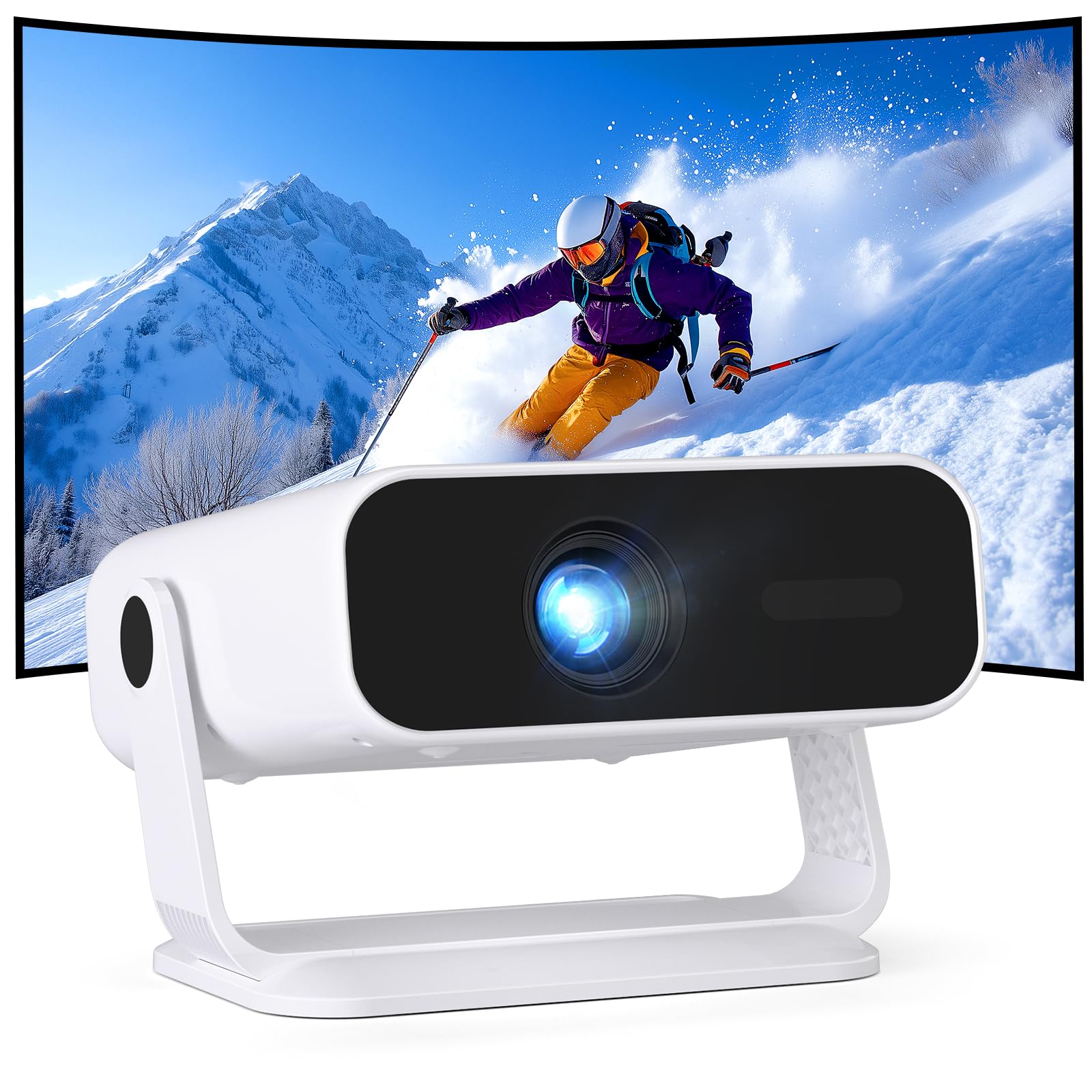 Videoprojecteur 4K Android TV, Keystone | Wi-FI Bluetooth