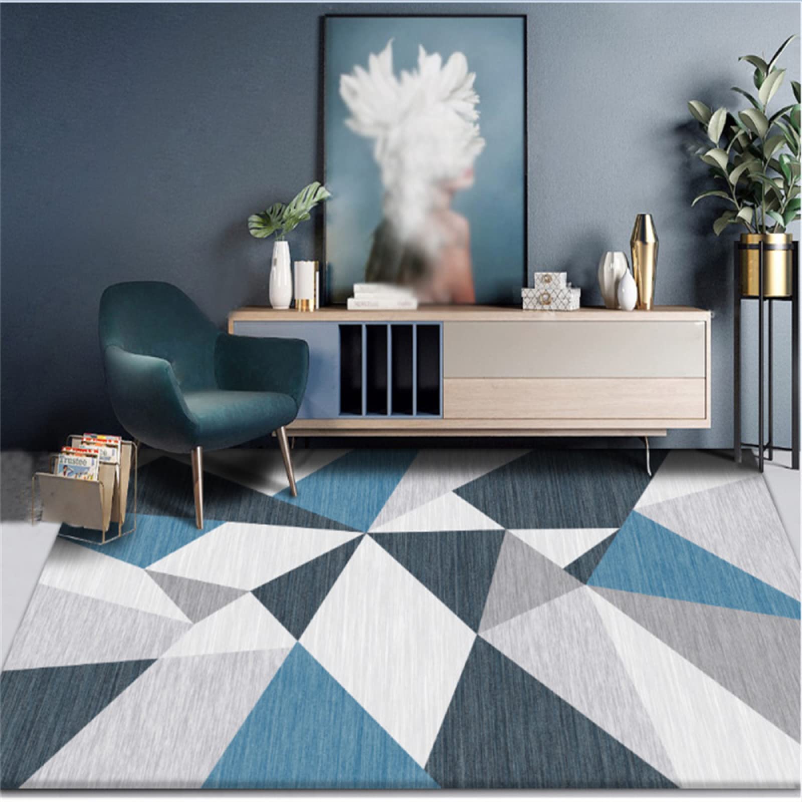 Tapis chambre gamer 160x230cm idéal pour salon moderne