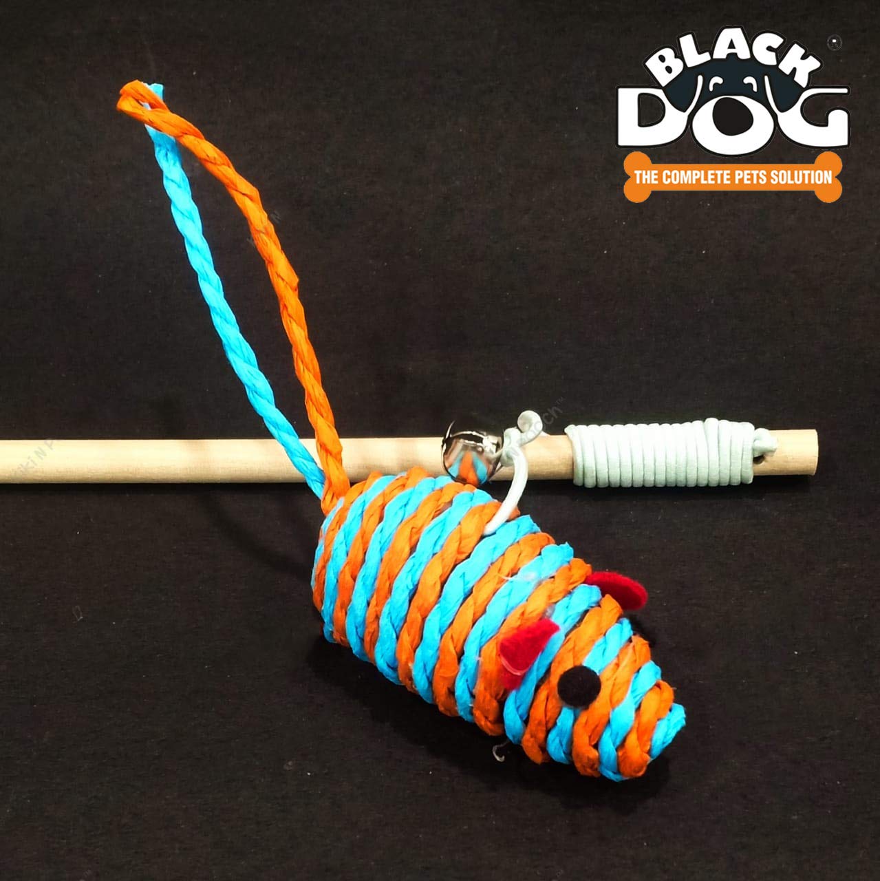 BLACK DOG Cat Toy Mouse Stick, Kitten Toys for Stick Mouse with Rope,Inside Interactive Cat Toys Kitten/Puppy Exercise Multi Color Stick Mouse Toys, Safe for Your Kitty/Cat (B07WQYRWPQ) Amazon Price History, Amazon Price Tracker