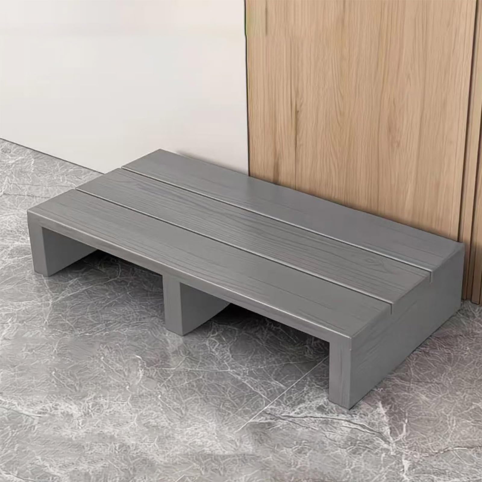 Witriolik Natural Wood Instant Height,11/15cm height,Entryway wooden Step Stool,Lightweight,Ideal for Elderly,for Loft Beds, Solid Wood, Mobility Aid,without assembly,Footrest【60 * 30 * 11cm】