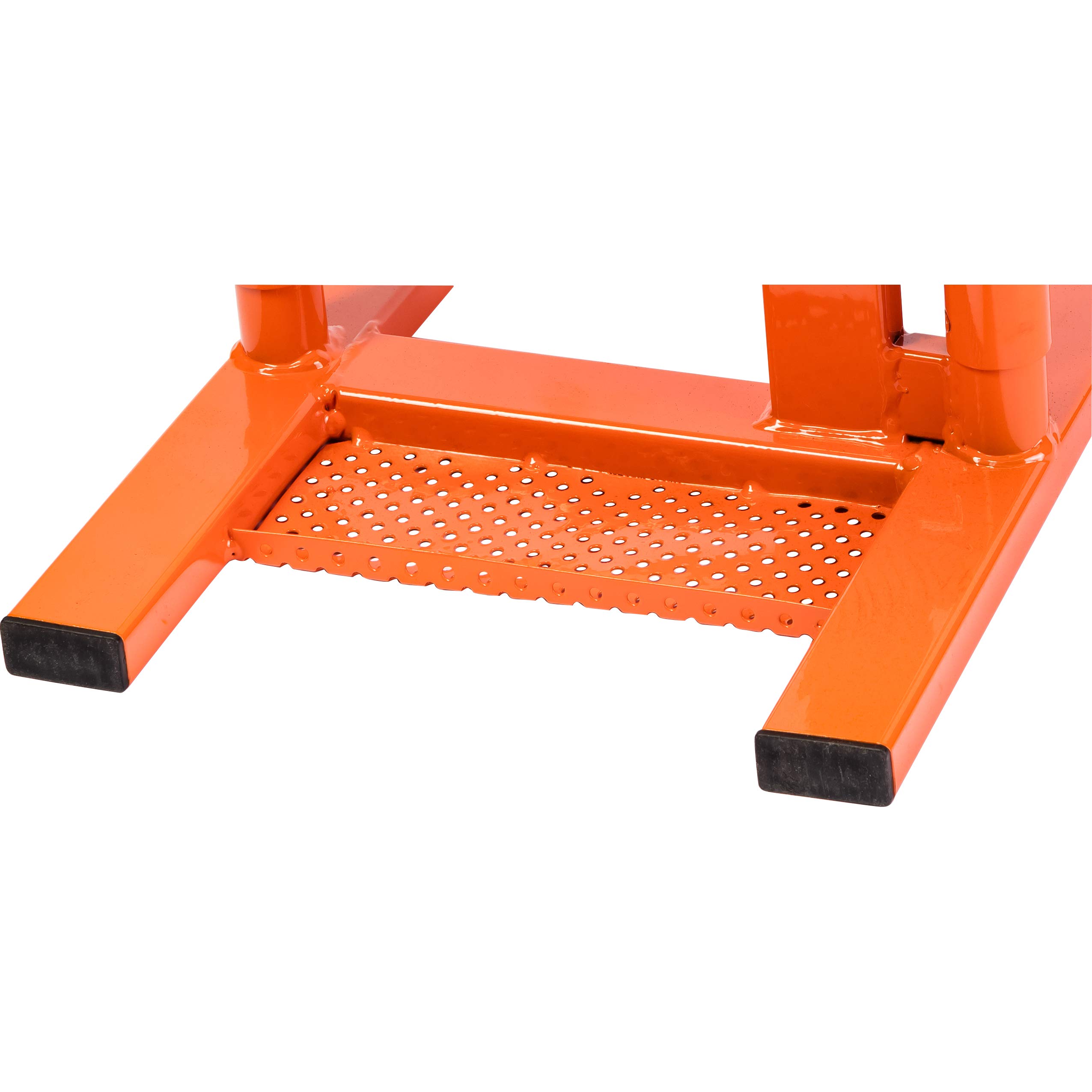 Hi-Q Tools Soporte de Montaje, Soporte de Moto, Elevador de Moto, 25-34cm, Acero, Naranja