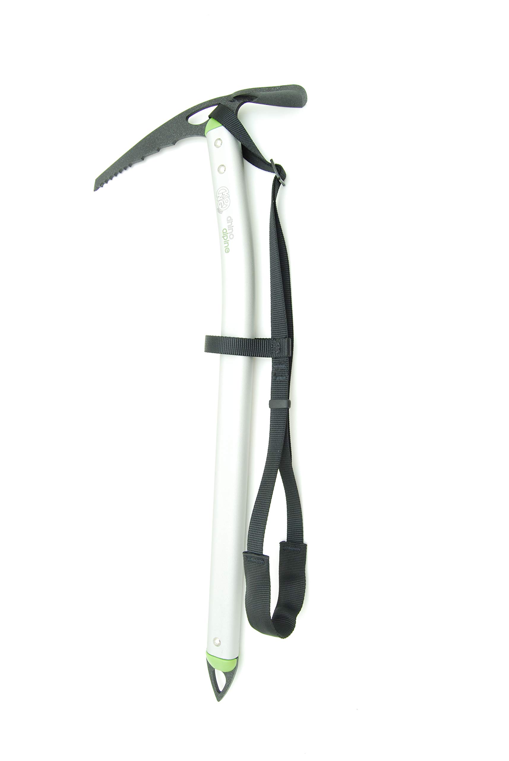 Kong. Dhino Alpine. Piccozza Alpinismo Tecnico. Corpo Curvo in Alluminio. Becca e Puntale in Acciaio. CE EN 13089/1. Made in Italy.