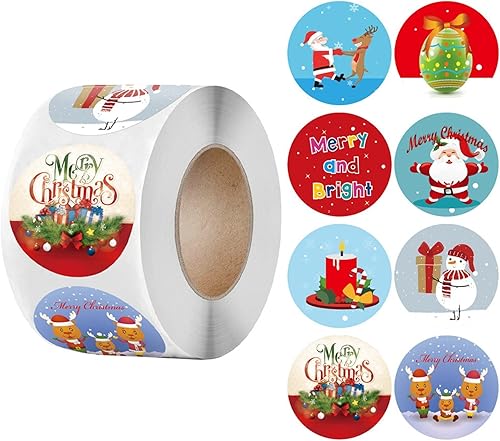 Miniatura 1 de Calcomanías navideñas de Feliz Navidad, suministros de fiesta de Navidad, regalos para niños y niñas, calcomanías de espejo para decoración del