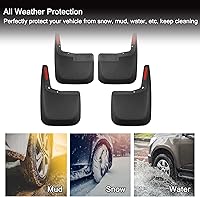 Vista 2 de Protección contra salpicaduras y solapas de barro Tecoom Compatibles con Ford F150 2015-2020 Accesorios para Ford F150 Juego de solapas de barro
