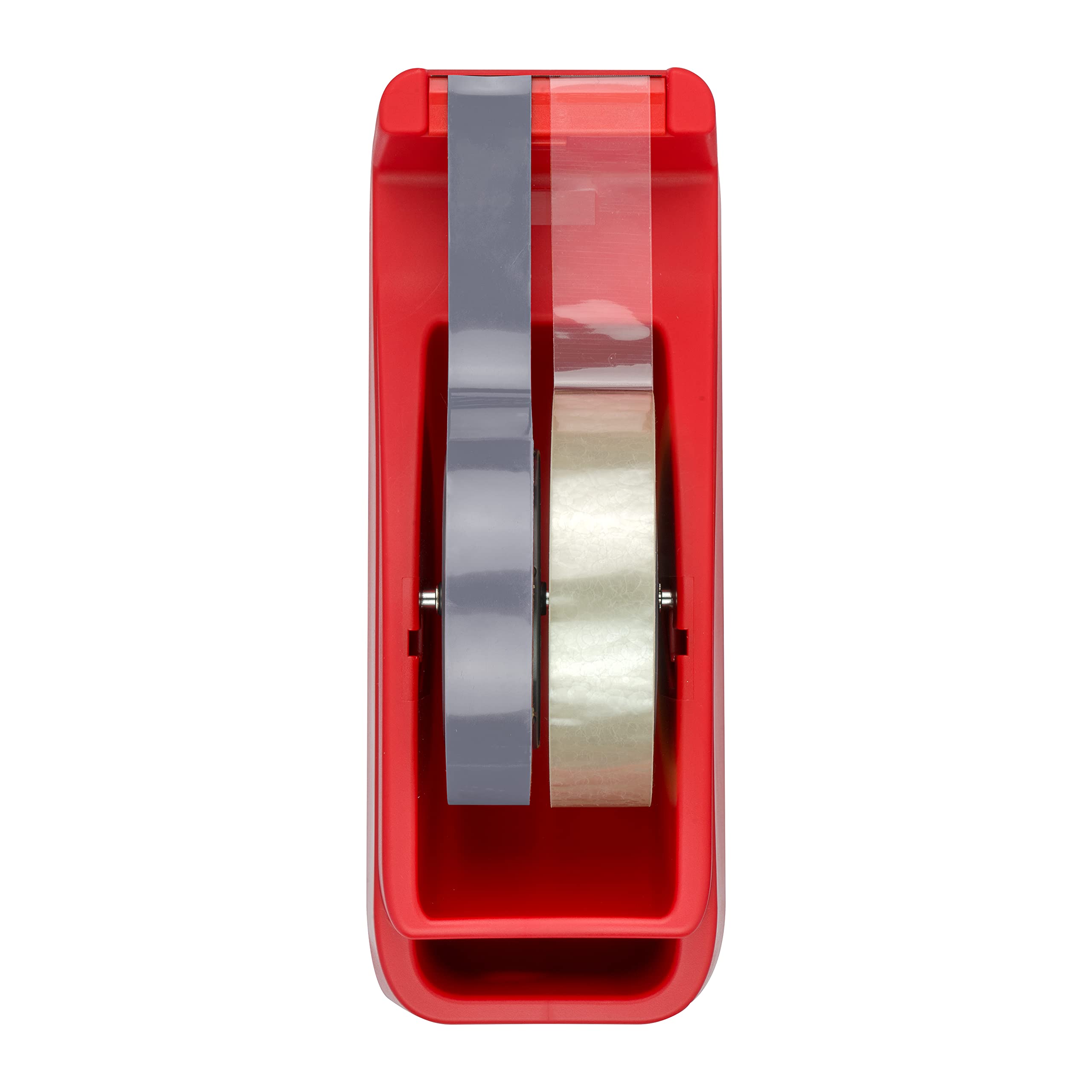 SAX Tape it Easy XXL eenhands plakbanddispenser extra zwaar, pakketplakbanddispenser met naaldhouder, antislip, saliegroen