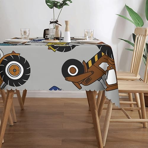Miniatura 2 de Aimeryup Grey Trucks Table Cloth Rectangle Table,Waterproof Tablecloth Rectangle Table Cloth Tablecloths for 6 Foot Rectangle Tables manteles de