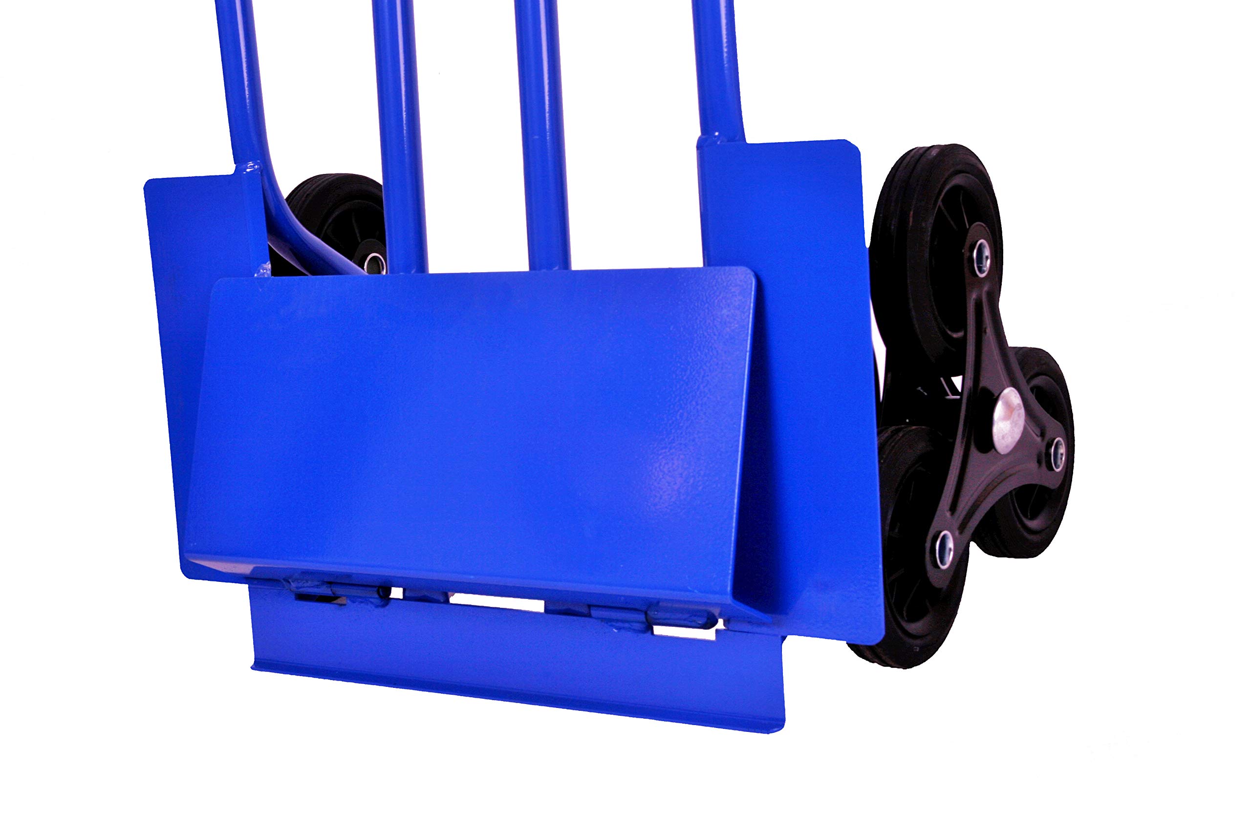 Sackkarre für Treppen, 250 kg 108x53x55 cm, blau (klappbare Schaufel) (Transportkarre Stapelkarre Handkarre, Umzugskarre, leichte Sackkarre aus Stahl klappbar für Umzug)