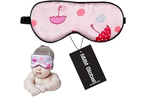 Soft Silk Baby Sleeping Mask with Adjustable Strap