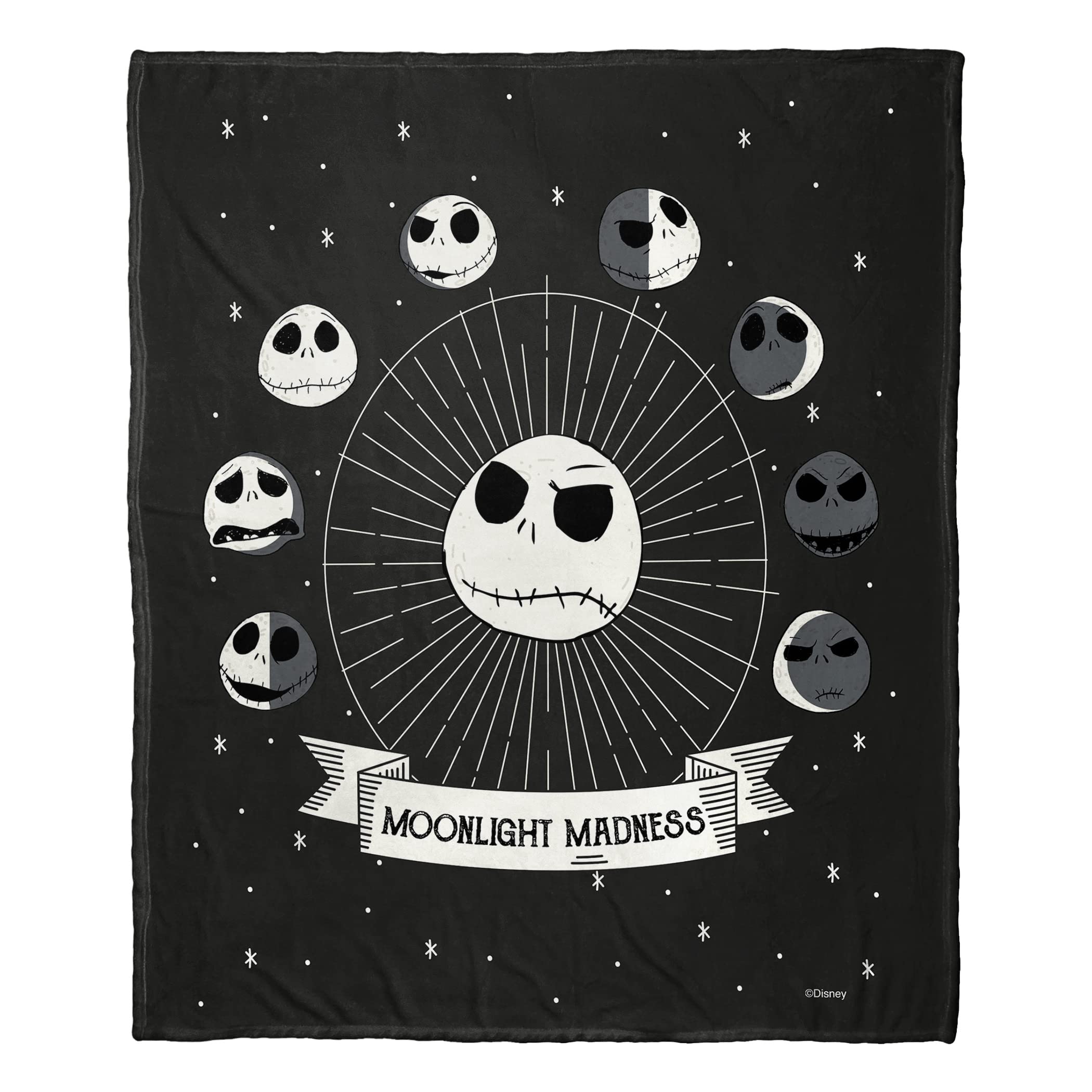 Northwest Phases Of Jack Nightmare Before Christmas Silk Touch Throw Blanket, 50" X 60",