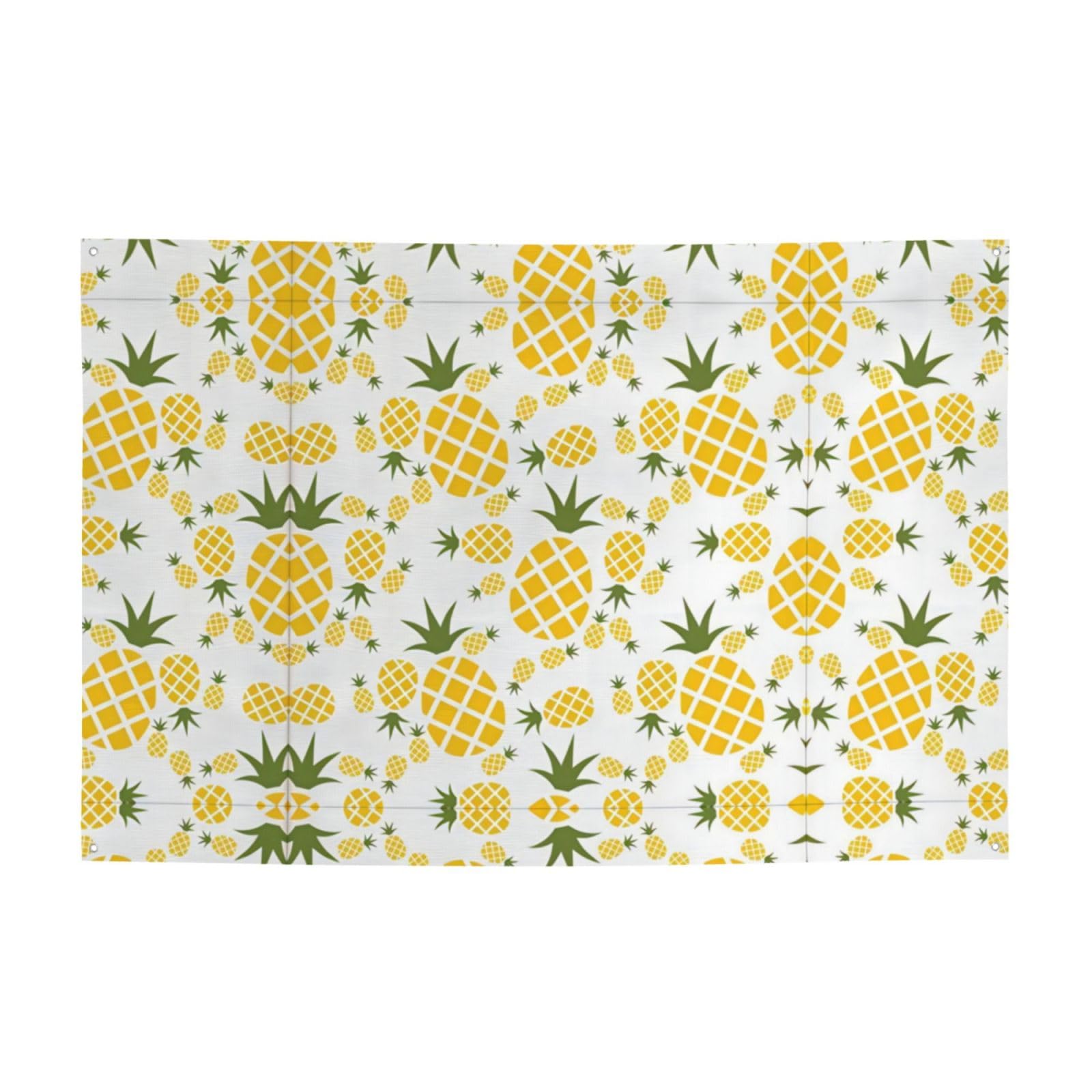Toiles de fond suspendues imprimés ananas pour cacher un mur et décorer vos fêtes