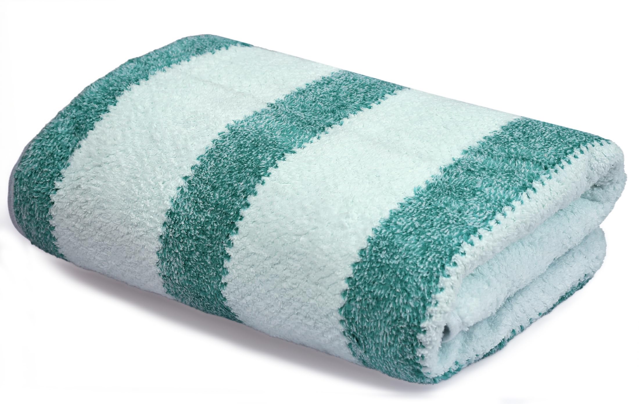 Cortina Stripe Printed Towels for Bath (70 x 140 cm) 380 GSM Microfiber, Ultra Soft, Highly Absorbent & Quick Dry for Gym, Beach & Bathroom Towels for Men, Women & Kids (Green Strip)-image-30