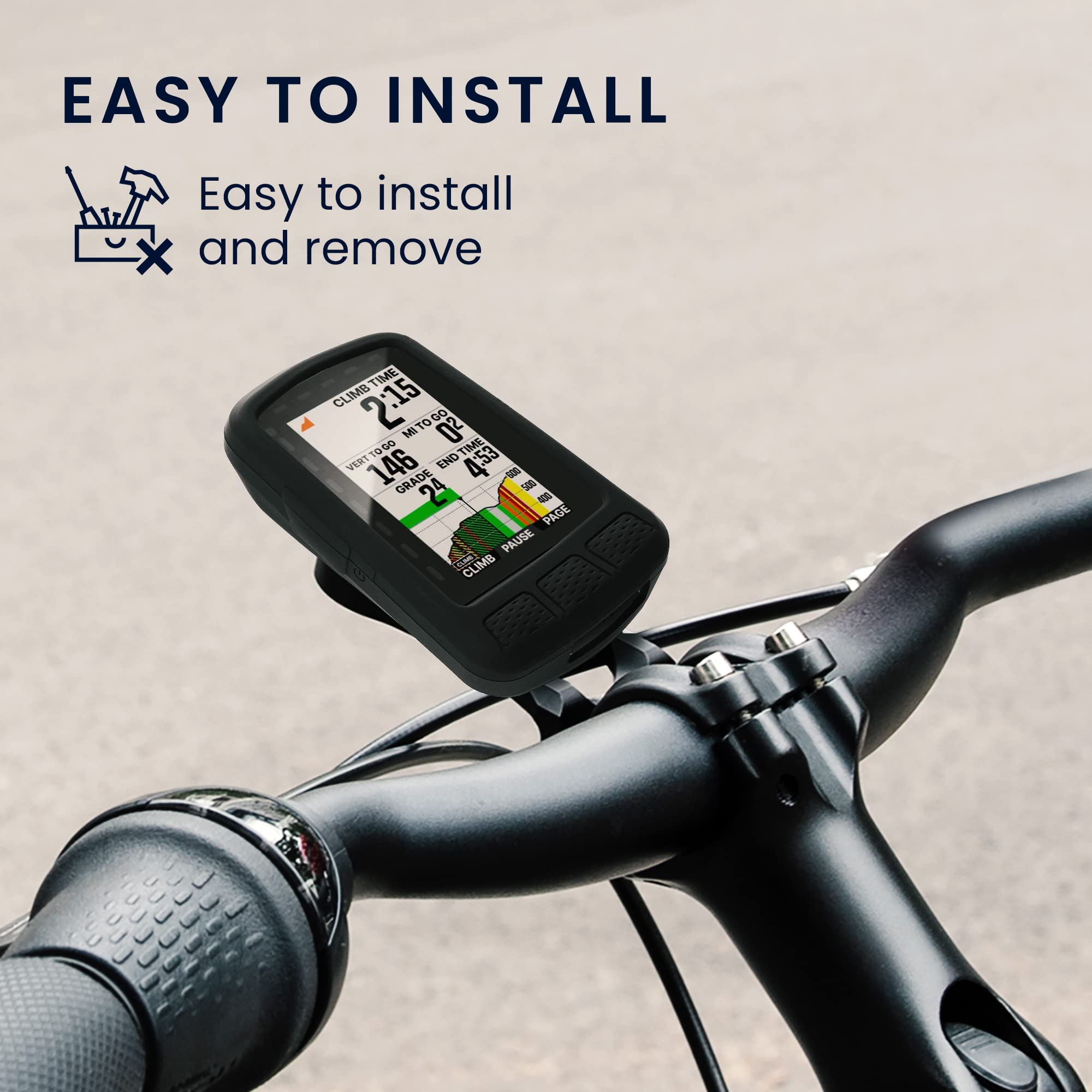 kwmobileCase Compatible with Wahoo Elemnt Roam V2 Case Soft Silicone Bike  GPS Protective Cover