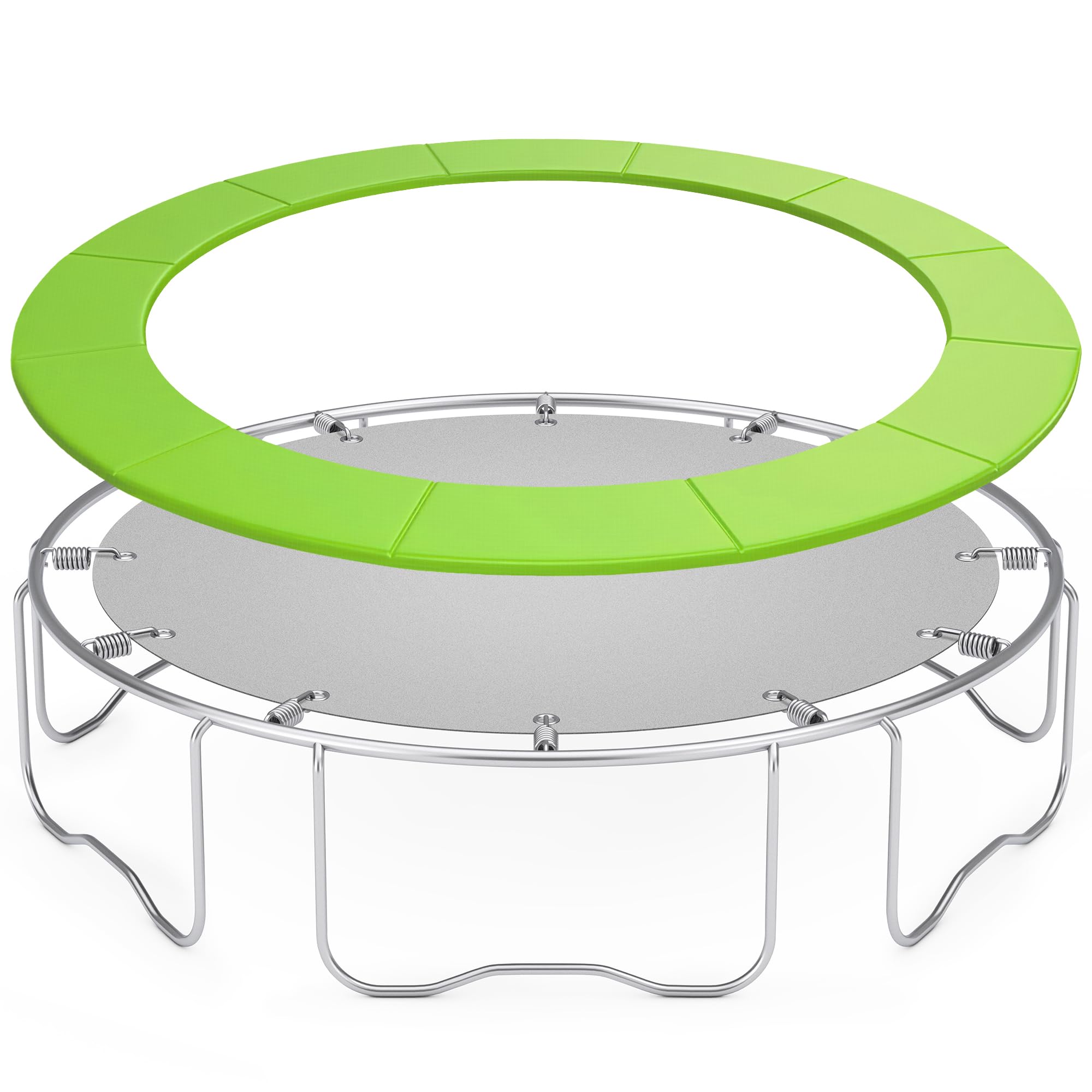 Rengue Trampoline Spring Cover, 14ft Universal Trampoline Pad Replacement, Waterproof Trampoline Safety Pad, Comfortable and Long Lasting Trampoline Cover, Green