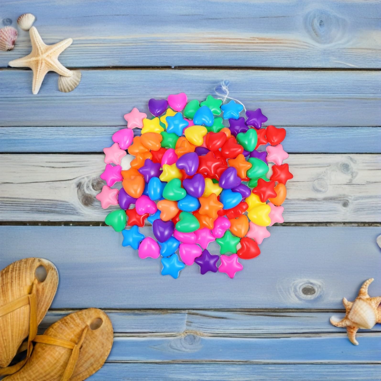 Palline a Stella per Piscina 100 Pezzi in Plastica per Bambini