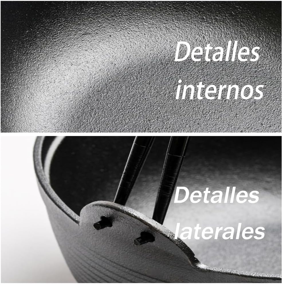 Japanese Style Cast Iron Sukiyaki Tetsu Nabe Pot with Wooden Lid Cast Iron Shabu Shabu Pot Hot Pot for Noodle Ramen Soup Home Travel,27 cm