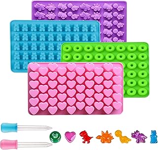 4 Pcs Gummy Bear Molds Silicone