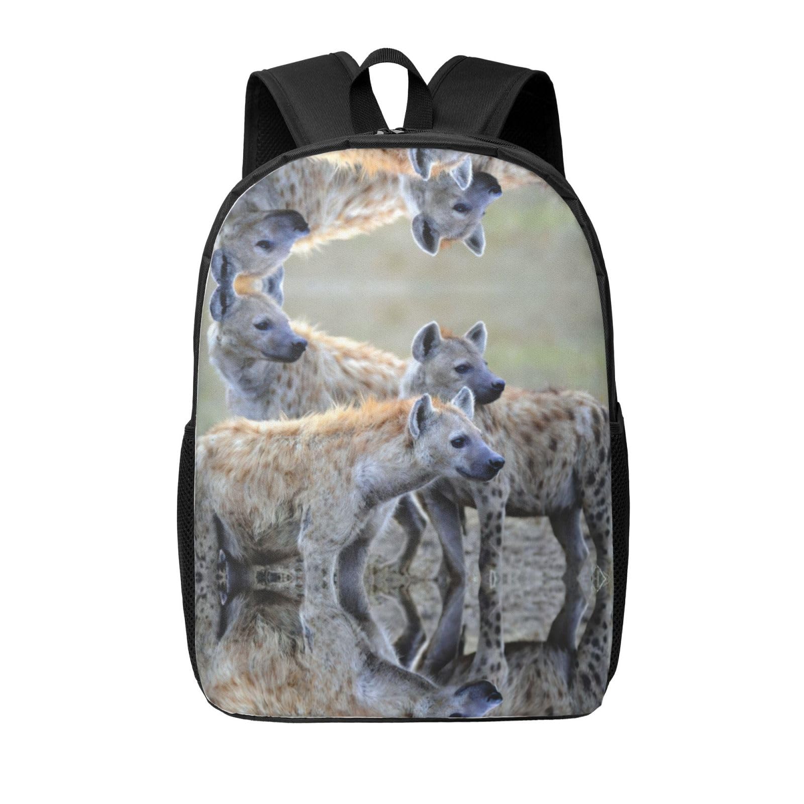 Mochila de hiena EdWal con estampado animal y estructura ligera 8
