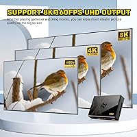 Vista 5 de Kinhank Super Console X5 PRO Retro Gaming Console with 16000+Games,Android 12.0 OS,Emulator System,8K UHD Output,WI-FI 6,BT 5.0,SATA 3.1,AV1,Rock