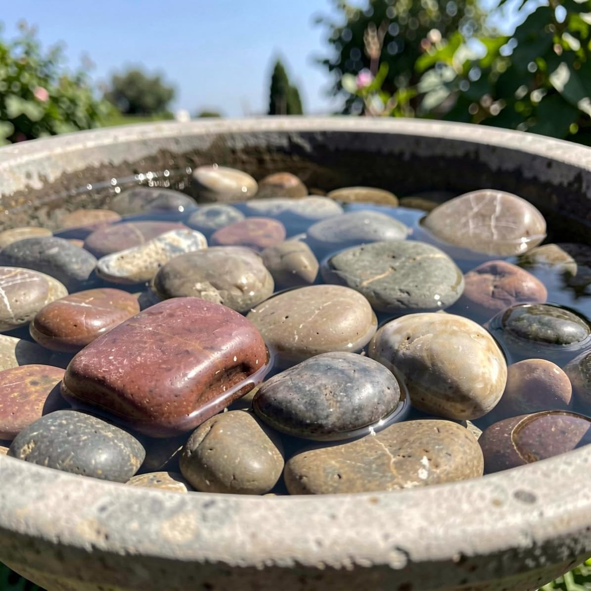 Garden Pebbles 500g Natural River Rocks for Outdoor Landscaping