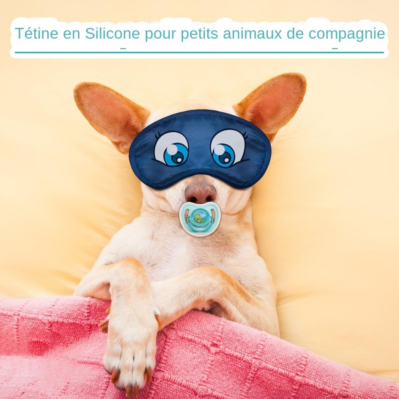 Suce Pour Chiens, Sucettes Pour Animaux De Compagnie,Sucettes Apaisantes En Silicone Pour Chien - Jouets De Dentition Portables Pour Chiots, Jouets à Mâcher Apaisants Et Sûrs Pour Petits Chiens Et Chi