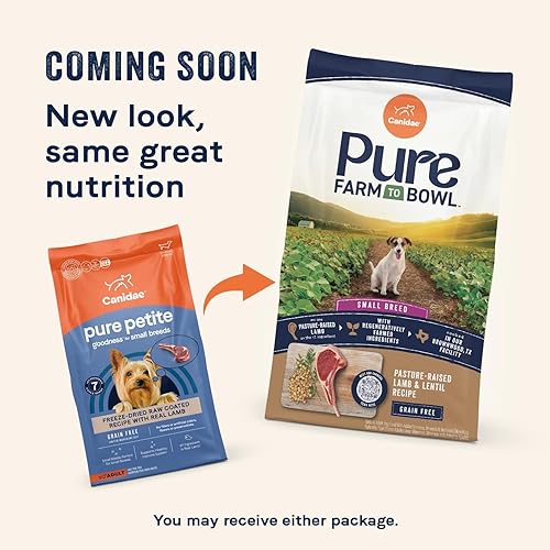 Miniatura 9 de Canidae Pure Petite Premium - Alimento para perros con revestimiento crudo liofilizado para razas pequeñas, receta de pollo real, 4 libras, sin