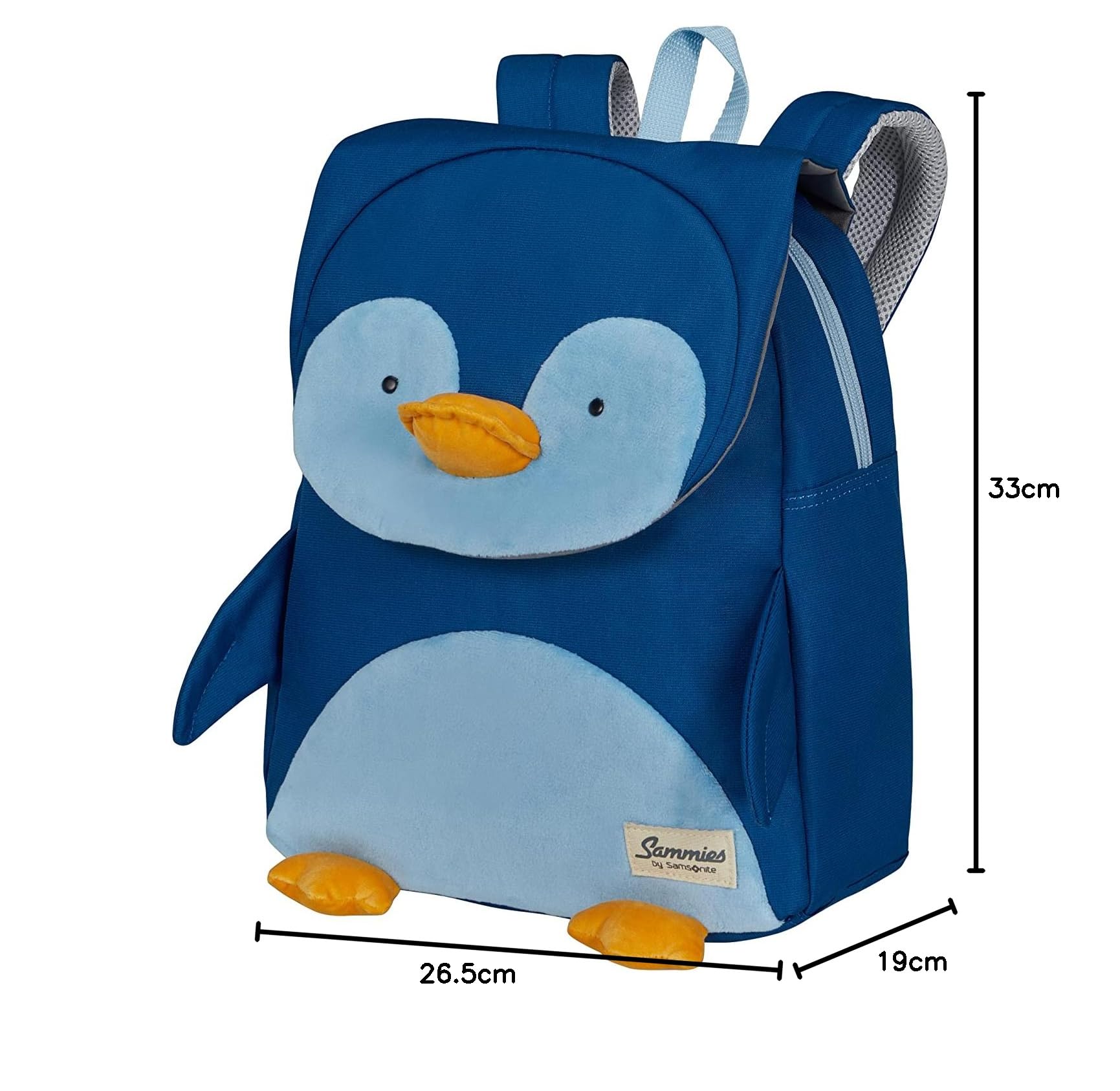 Samsonite Happy Sammies Eco - zaino per bambini S+, 33 cm, 11 L, blu (Penguin Peter)