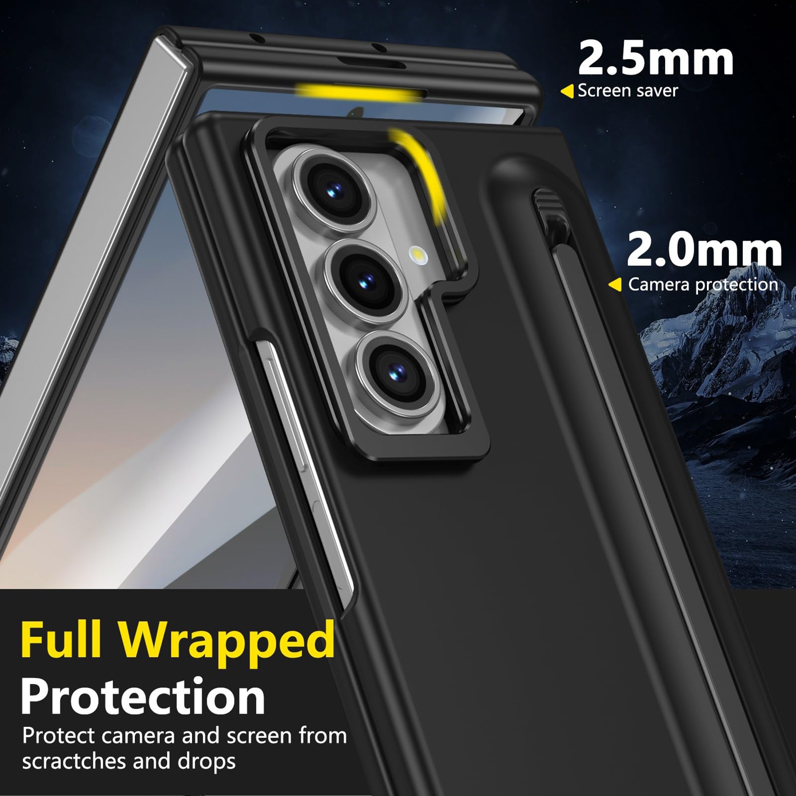 Funda para Samsung Galaxy Z Fold 8 Ultra, Soporte Protección Cámara