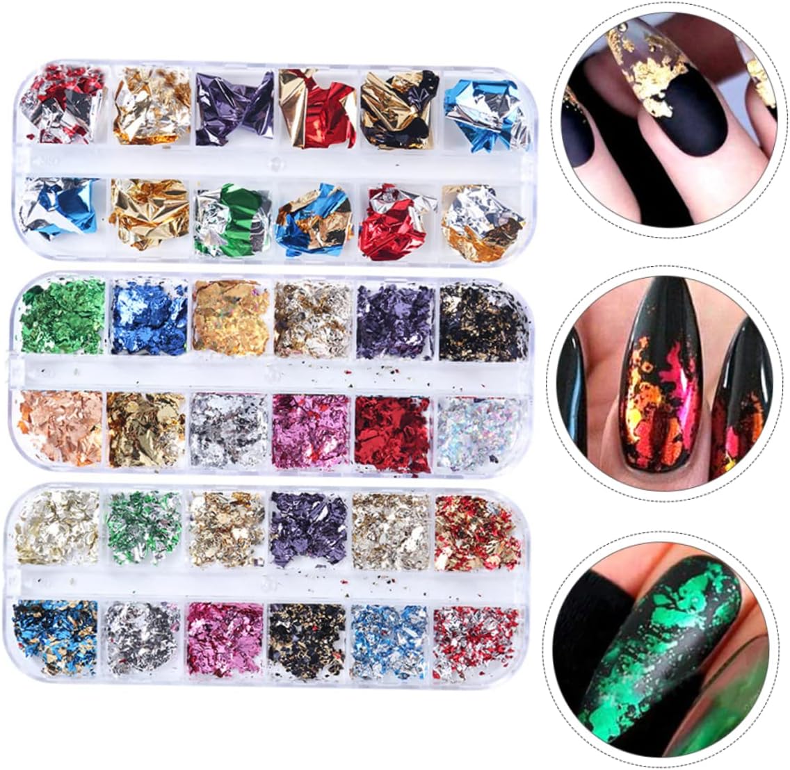 Japanese Nail Foil Glitter for Nail Art Decoration for Home and Salon Use Colors for Unique Designs