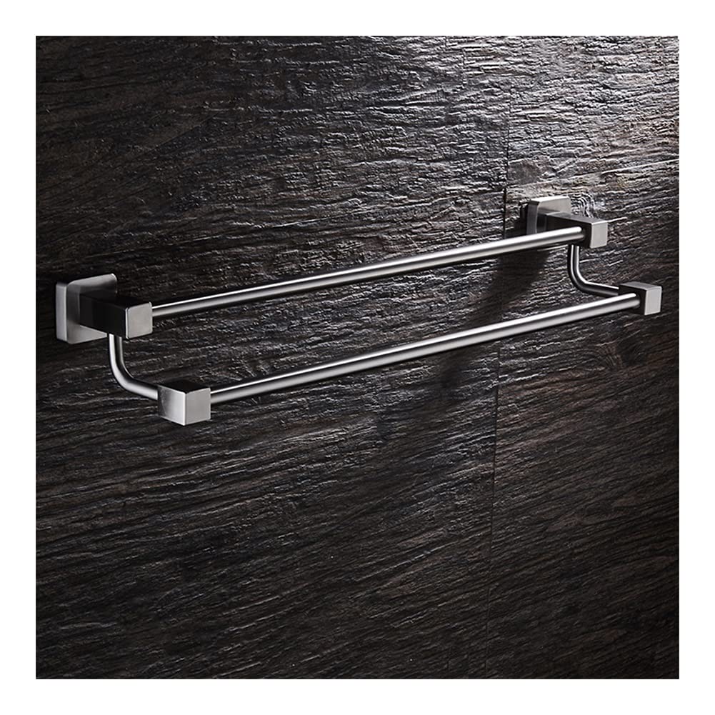 Porte-serviettes de salle de bain en acier inoxydable avec rack de rangement mural